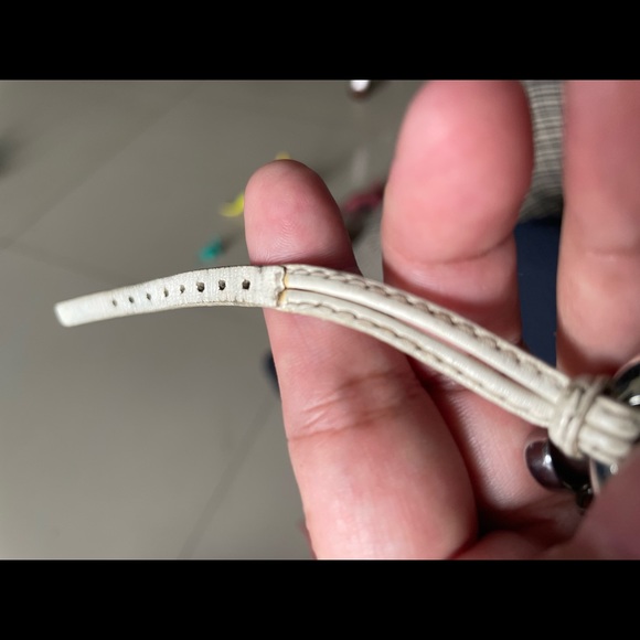 Storm watch. White leather strap. Charm bracelet watch. Used - Picture 4 of 7